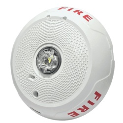 SYSTEM SENSOR SCWLED Lampara LED Estroboscopica / Montaje en Techo / Nivel de Candelas Seleccionable / Color Blanco / Nuevo Diseno Moderno y Elegante y Menor Consumo de Corriente