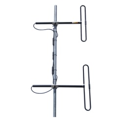 TELEWAVE INC ANT-120D3 Antena Base Aerea de 2 Dipolos 110-138 MHz 3-5.6 dB 28 MHz 500 Watt N Macho.