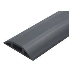 THORSMAN FLEXIDUCTHO-BK-25 Canaleta flexible negra de PVC auto extinguible para instalaciones electricas en piso o zoclo (Rollo de 25mts.) (9300-05040)