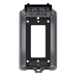 THORSMAN TH-CPE Caja Protectora de Contactos para Exterior / Policarbonato de Alto Impacto / Proteccion NEMA 3R / 127V 15A 60Hz / Tapa Transparente Base Negra / Resistente a Intemperie UV