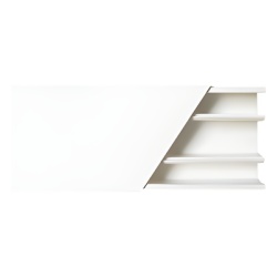 THORSMAN TMK-2560 Canaleta color blanco de 3 vias de PVC auto extinguible 60 x 25 x tramo 2.5m (5401-01250)