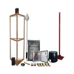TOTAL GROUND KIT-MASTER-05 Kit Pararrayo con Accesorios para Proteccion de Diametro de 300m.