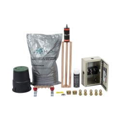 TOTAL GROUND KIT-MASTER-45K-V2 Kit de tierra Fisica Modelo TG45K con Electrodo Magnetoactivo 50 x 11.5 cm Capacidad Max: 45 AMP
