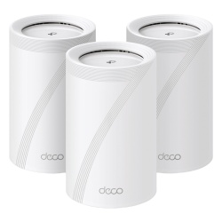 TP-LINK DECO-BE65-3PACK KIT 3 Routers Inalambrico MESH Interior para Hogar / Triple Banda Wi-Fi 7 BE9300 Mbps / 2 Puerto 2.5 Gigabit WAN/LAN / 4 Antenas Internas / Operacion Multi-Link MLO / Administr