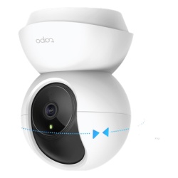 TP-LINK TAPO-C210-P2 Camara de Seguridad Wi-Fi Pan/Tilt 2K Definition Vision Nocturna 30 pies 360° Horizontal 114° Vertical Deteccion de Movimiento Audio Bidireccional Alarma Sonora/Luminica MicroSD