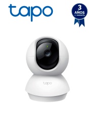 TP-LINK TPL0150004 TP-LINK TAPO C210 - Camara Domo IP PT WiFi para Interior con resolucion de 3 MP vision nocturna WiFi 2.4 GHz notificaciones push y ranura para Micro SD ademas de audio de doble
