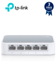 TP-LINK TPL3700010 TP-LINK TL-SF1005D - Switch de escritorio con 5 puertos RJ45 Fast Ethernet diseno en plastico y configuracion plug and play.
