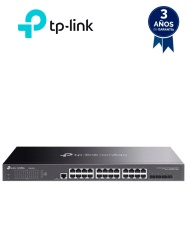 TP-LINK TPL3700028 TP-LINK TL-SG3428X - Switch Omada SDN administrable con 24 puertos Gigabit y 4 puertos SFP incluye funciones sFlow QinQ y QoS compatible con administracion centralizada OMADA.