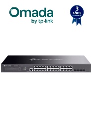 TP-LINK TPL3700049 TP-LINK TL-SG3428X-M2 - Switch administable con funciones L2 OMADA con 24 puertos RJ45 de 2.5GbE 4 puertos SFP 10G Gestion en la nube con OMADA DHCP Snooping 802.1X Autenti