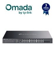 TP-LINK TPL3720039 TP-LINK TL-SG3428XPP-M2 -Switch OMADA administrable de 24 puertos RJ45 2.5GbE POE 4 Puertos SFP 10G 500W de suministro POE Administracion en la nube con Omada.