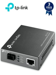 TP-LINK TPL4180004 TP-LINK MC112CS - Convertidor de Fibra Optica WDM Monomodo con 1 puerto RJ45 10/100 Mbps y 1 puerto SC/UPC 100 Mbps. Alcance de hasta 20 km. Requiere el modelo MC111CS para su funci