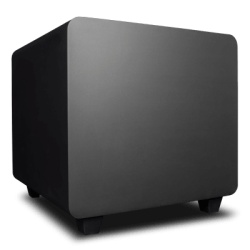 TRUAUDIO DFS12BK Subwoofer Activo de 12in | Diseno Down-Firing | 500W RMS | Recinto Sellado | Acabado Negro