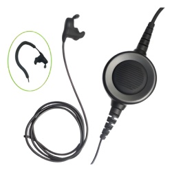 TX-540D-S05 Micrófono audífono interconstruido / PTT grande convexa/cóncava / Cancelación avanzada de ruido / Cable reforzado con Kevlar / Compatible con cascos y mascarillas / Para radios ICOM IC-F series