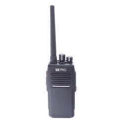 TX-680-AV Radio Portátil VHF 136-174 MHz, Digital DMR y Analógico, 5 W, Incluye antena, batería, cargador y clip, 16 canales preconfigurados