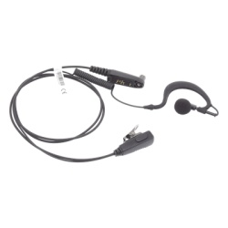 TX PRO TX-110N-H02 Micrófono-Audífono Profesional / Gancho Ajustable en Forma de G / Cable con Resorte / PTT de Solapa / Compatible con Radios Hytera y Telox - Img 2