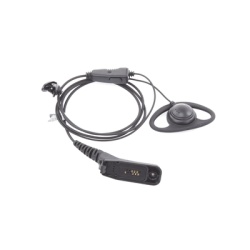 TX PRO TX-160N-M09 Micrófono de Solapa con Auricular / Gancho en D Ajustable / Cable PU Reforzado con Kevlar / PTT Ergonómico Integrado / Conector M09 / Diseño Discreto - Img 5