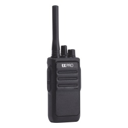 TX PRO TX-320 Radio Portátil Analógico UHF / 400-470 MHz / 2W / 16 Canales / VOX Manos Libres / Batería 6-8 hrs / 161 g (5.68 oz)