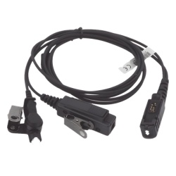 TX PRO TX-880-M09 Micrófono-Audífono de 2 Cables / Tubo Acústico Grado Médico / PTT Separado / Conector Multipin MOTOROLA - Img 3