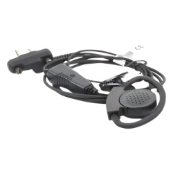 TX PRO TX180S05 Micrófono de Solapa con Auricular / Gancho Ajustable en D / PTT Ergonómico / Cable Reforzado con Kevlar / Clip Rotatorio 360° / Compatible con Radios ICOM IC-F Series - Img 3