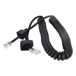 TX PRO TXK222 Cable para Micrófono de Radio Móvil / Conector RJ-45 de 6 Pines / Longitud 300 mm (11.8 in) / Cobre Desnudo / Temperatura -20~105°C / Funda PP-PU