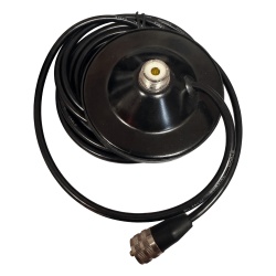 TX PRO TXSD90 Montaje Magnético para Antena / Diámetro 90 mm (3.5 in) / Conector SO239 / Cable RG58 4.5 m (14.8 ft) / Uso Vehicular