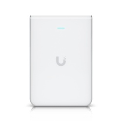 UBIQUITI U7-PRO-WALL Punto de Acceso WiFi 7 Con Diseno de Pared Tribanda en 2.4 5 y 6 GHz Hasta 10.688 Gbps Puerto Ethernet 1/2.5 GbE 300+ Clientes Simultaneos