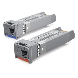 UBIQUITI UACC-OM-SM-10G-S-2 Transceptor SFP+ / 10 Gbps / Fibra Monomodo / Alcance 10 km (32,808 ft) / Bidi LC / Rango Térmico 0°C a 70°C