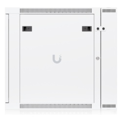 UBIQUITI UACC-RACK-12U-WALL-SW-G Gabinete Rack 12U / 600x703 mm / Puerta Vidrio Templado / Puerta Trasera Abatible / Paneles Laterales con Llave / Acero SPCC 1.2 mm