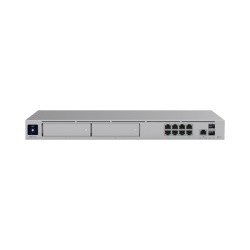 UBIQUITI UDM-PRO-MAX UniFi Dream Machine Pro Max ? Cloud Gateway Empresarial con Soporte para 150 Dispositivos y 2000 Clientes 5 Gbps de Ruteo con IDS/IPS 2 Bahias para HDD 3.5? SSD Interno de 128 GB