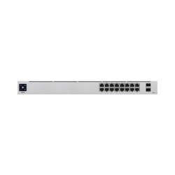 UBIQUITI USW-16-POE UniFi Switch USW-16-POE Gen2 Capa 2 de 16 puertos (8 puertos PoE 802.3af/at + 8 puertos Gigabit) + 2 puertos 1G SFP 42W pantalla informativa