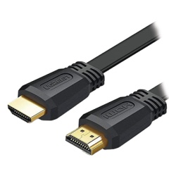UGREEN 50821 Cable HDMI 2.0 Plano de 5 Metros (16.40 Pies) / 4K@60Hz / HDR / 3D / HEC (Canal Ethernet HDMI) / ARC (Canal de Retorno de Audio) / Color Profundo de 48 Bits / Audio de 32 Canales / HDCP /