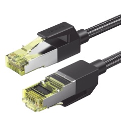 UGREEN 80421 Cable Ethernet Cat7 CLASS F/FTP Redondo con Malla de Nylon 1 Metro (3.28 Pies) - Img 3