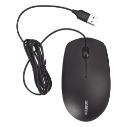 UGREEN 90789 Mouse Optico USB | Cable USB de 1.5 metros | 3 Botones | 1200DPI | Diseno Ergonomico | Silencioso | Color Negro | Windows / MacOS / Linux / Chrome y otros | Tambien Compatible con DVR / N - Img 2