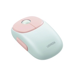 UGREEN MU102 Mouse Inalambrico FUN | Recargable| 2.4G & Bluetooth | 4 Niveles de DPI | Silencioso | Ergonomico | 5 Botones | Compatible con Windows macOS 10.5 Android iOS Linux y Chrome OS | Color Ros