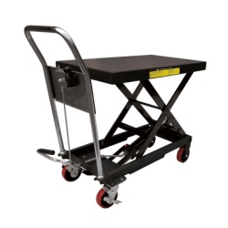URREA SYS-MEL-10 Mesa Elevadora Hidraulica / Capacidad 300 kg a 1 t / Ruedas de Poliuretano / Sistema Hidraulico con Freno / Soporte de Tijera / Ideal para Cargas Medias y Pesadas