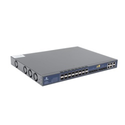 V-SOL V1600-D16 OLT de 16 puertos EPON con 12 puertos Uplink (4 puertos Gigabit Ethernet + 4 puertos SFP + 4 puertos SFP+) hasta 1 024 ONUS