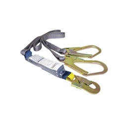 VARIOS WS-50-SDG Cable Amortiguador de Caida con Doble Gancho de Sujecion. Ideal para Escalar Torres o Estructuras.
