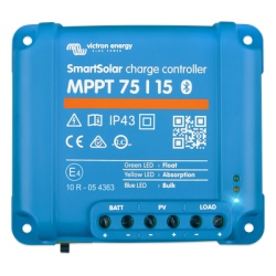 VICTRON ENERGY SSMPPT75/15 SmartSolar MPPT 75/15 / Controlador de Carga Solar MPPT 15A / 12/24 Vcc en baterias / IP43