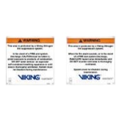 VIKING 26407-S Senalamiento de Advertencia Almacenamiento de Cilindros | Sistemas de Extincion Oxeo
