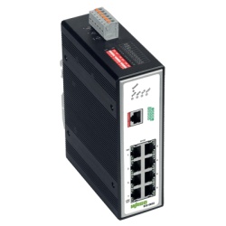 WAGO 852602 Switch Industrial Gestionable / 8 Puertos 100Base-TX / PROFINET Clase B / Alimentacion 12-60V DC / IP30 / -40Â°C a +70Â°C / Gestion Web-SNMP / MRP / VLAN