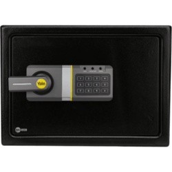 YALE-ASSA ABLOY MX86976 Caja Fuerte Residencial Electronica / Apertura por Codigo y Llave / Medium / 350 x 250 x 250 mm (13.8 x 9.8 x 9.8 in) / Acero Reforzado / 2 Bulones / Alimentacion 6 Vcc / Bloqu