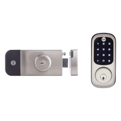 YALE-ASSA ABLOY MX89997 Cerradura Digital para Exteriores / Teclado Digital Tactil / Control Remoto App Yale / Compatible Zigbee-Z Wave Plus / Resistente Intemperie / Hasta 250 Usuarios / Baterias AA
