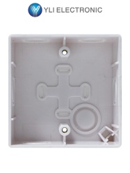 YLI 76008 YLI MBB800BP - Caja de Montaje para Boton Plastica Forma Cuadrada