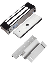 YLI YLE0850014 YLI YM500NWPACK - Paquete de Cerradura Magnetica para exterior YM500NW y Soporte de Fijacion tipo ZL / Fuerza de Sujecion 500kg (1200LB) / Para puertas de madera vidrio y metalicas / I