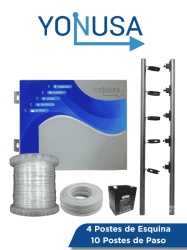 YONUSA YON6500010 YONUSA PAKEY10000127AF - Paquete de ENERGIZADOR de alta frecuencia ANTIPLANTAS 10 000V / Postes de paso / Postes esquina / Bobina de alambre / Cable bujia / Bateria