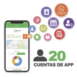 ZKTECO BIOTIMEAPP20 Licencia para realizar checadas de asistencia desde Smartphone (APP) con envio de fotografia y ubicacion por GPS / Compatible con BIOTIMEPRO / Licencia para 20 usuarios