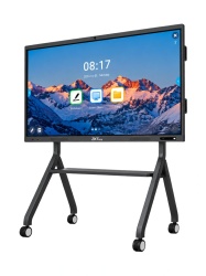 ZKTECO ZK-MS01 – Soporte Móvil para Pantallas de 55 a 86 Pulgadas con Capacidad de hasta 130 kg, Ruedas Giratorias de 360° y Acabado Negro - Img 5