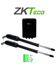 ZKTECO ZKT0990024 ZKSW400DC - Kit de Pistones de Aluminio Antioxidante Para Puertas Abatibles de Doble Servicio Soporta 400 kg por Puerta Instalacion Sencilla sin Soldadura Accesorios Incluidos A