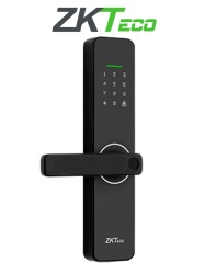 ZKTECO ZKT2450030 ZKTECO ML100 - Cerradura inteligente bidireccional con sensor de huella digital / Codigos aleatorios con app / 300 usuarios / WiFi / Compatible con ZSmart