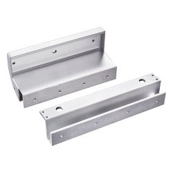AccessPRO BU600NDLED Montajes en U para puertas de Solo Cristal ( puerta y marco) para uso con Chapa Magnetica MAG600NLED y MAG600NTLED